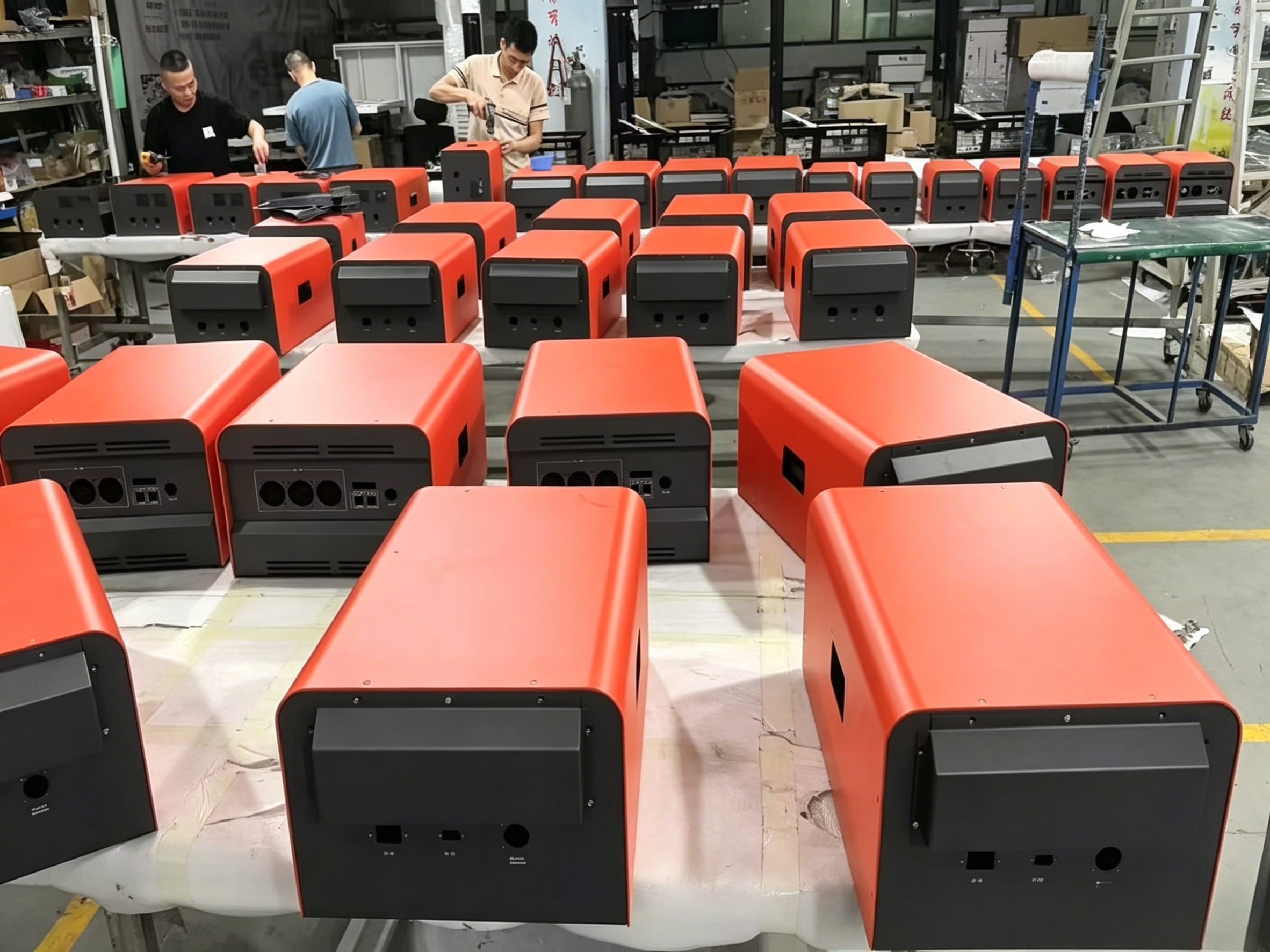 Solar energy storage system production line with automated assembly equipment