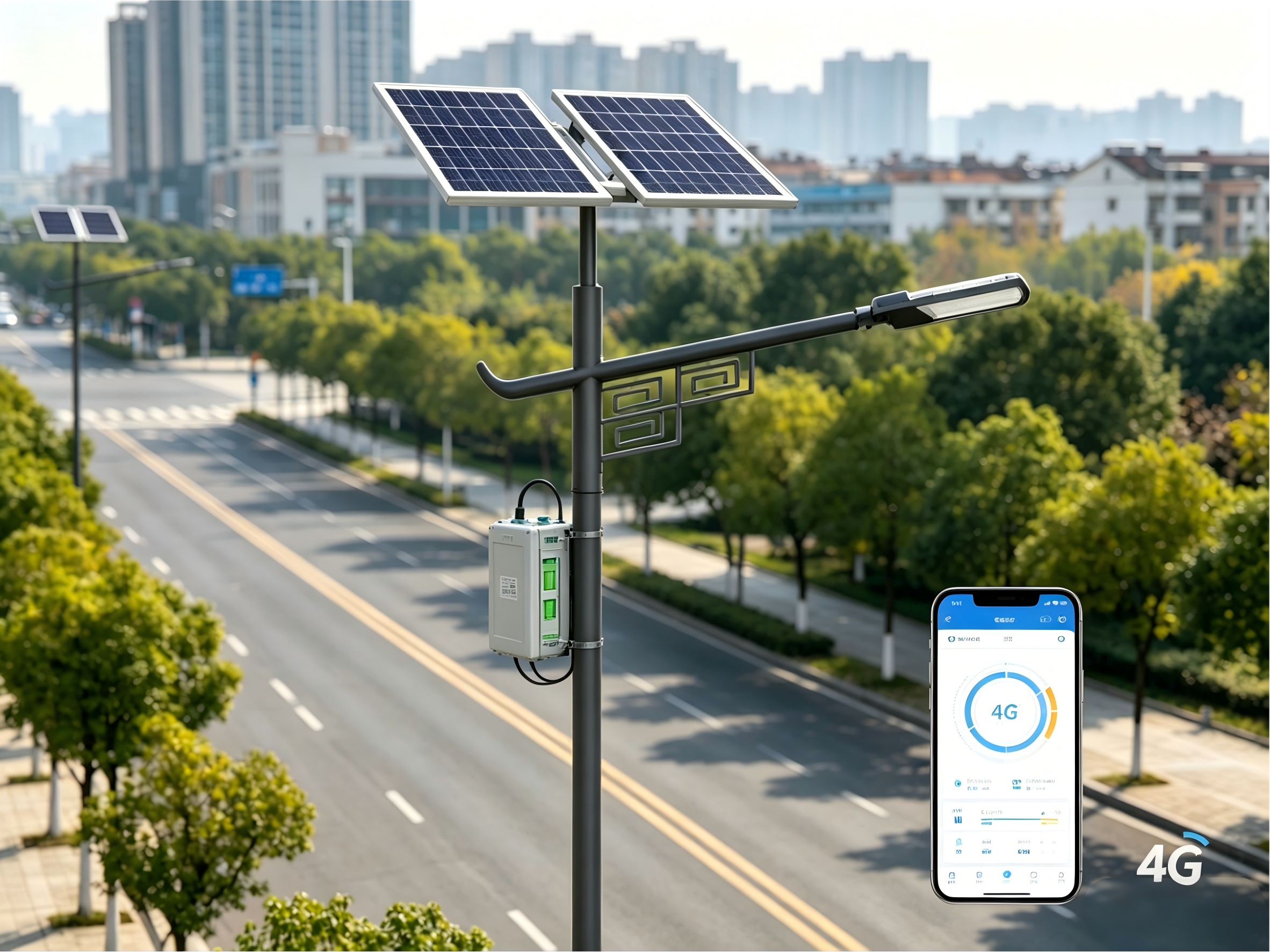 Split-Type Solar Street Light System