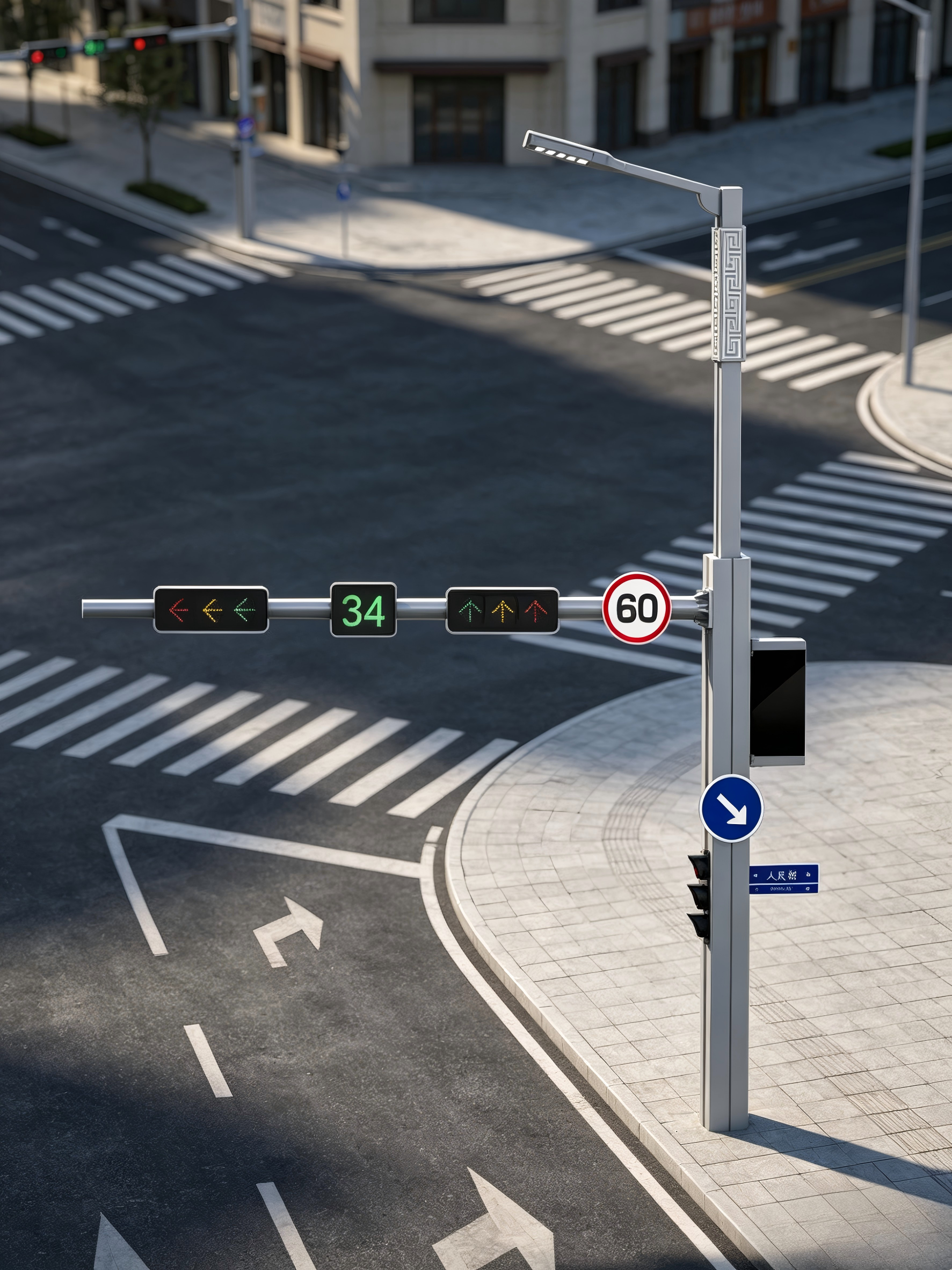Smart Light Pole with Surveillance System