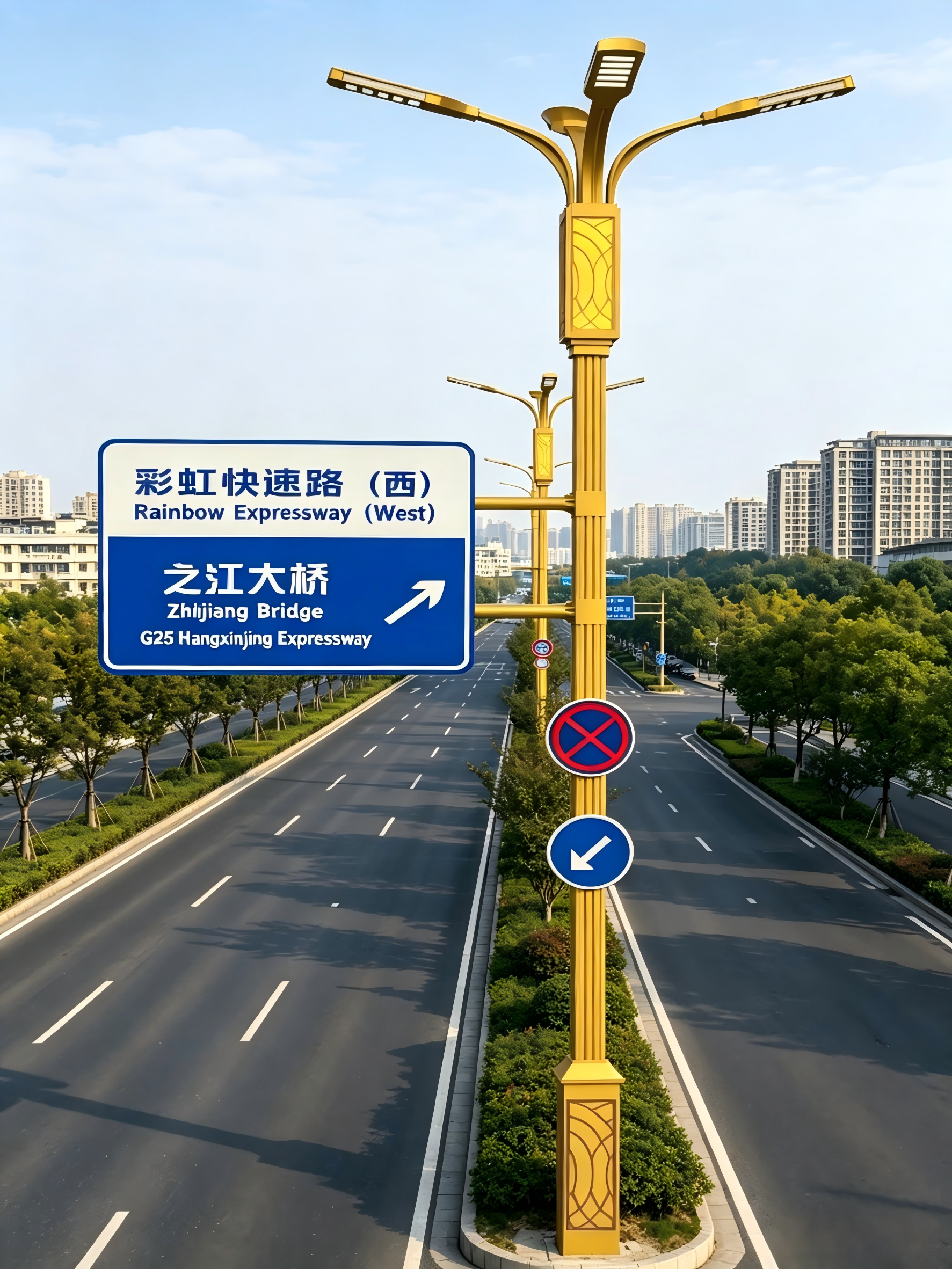 Smart Light Pole with EV Charging Station