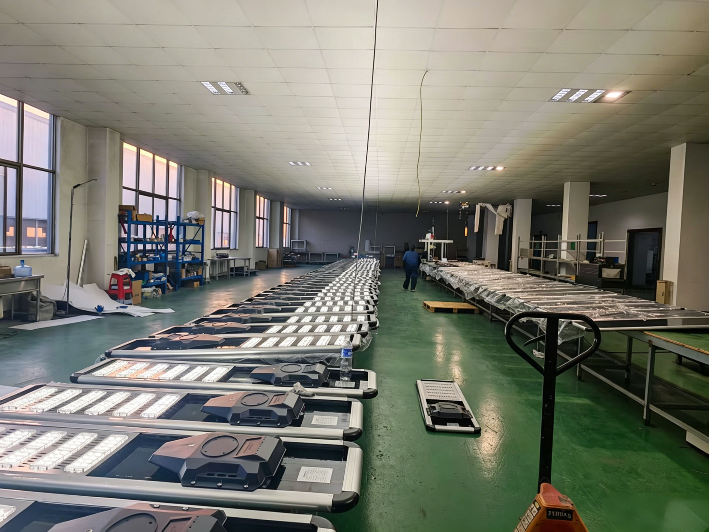 Solar street light assembly production line