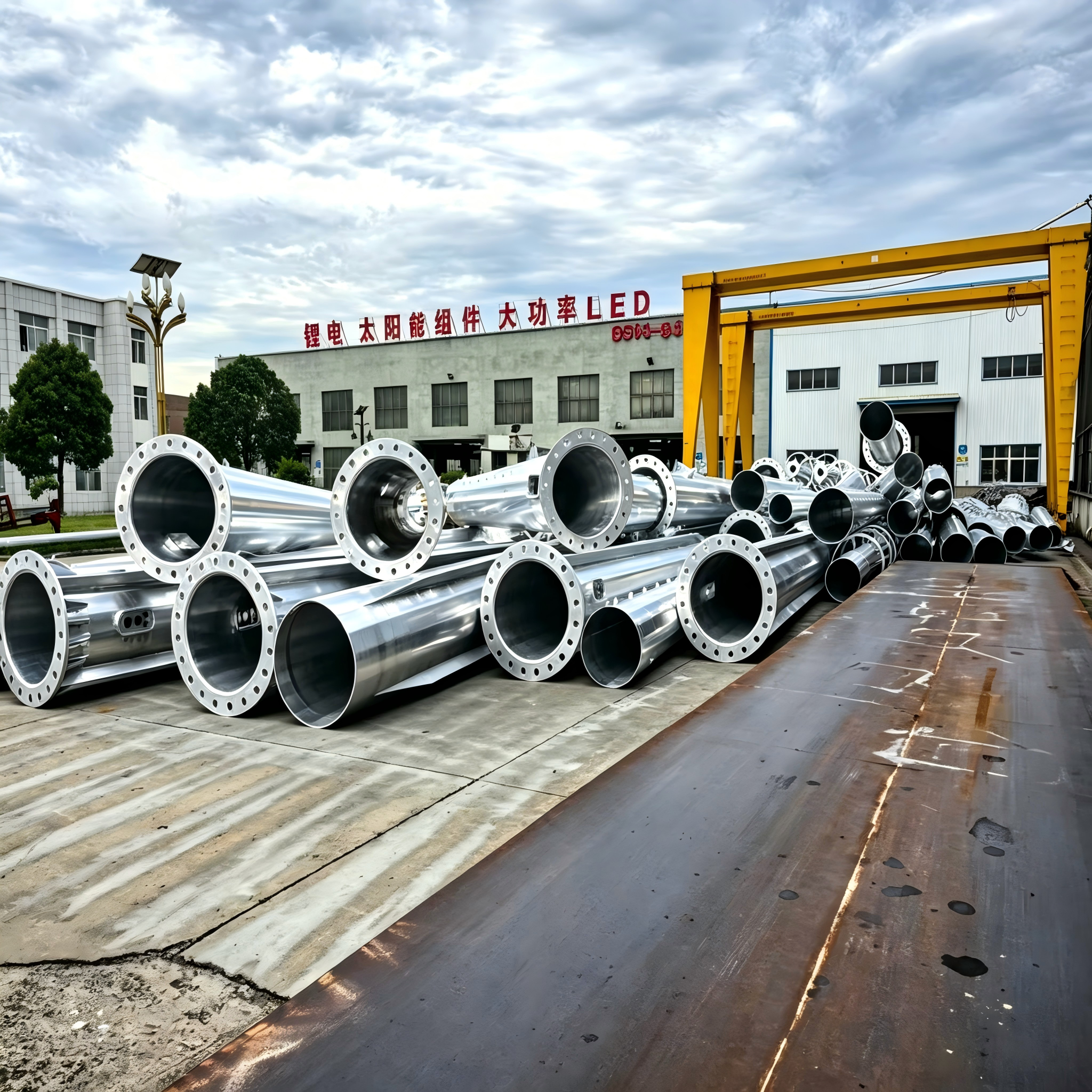 Modern solar lighting factory overview