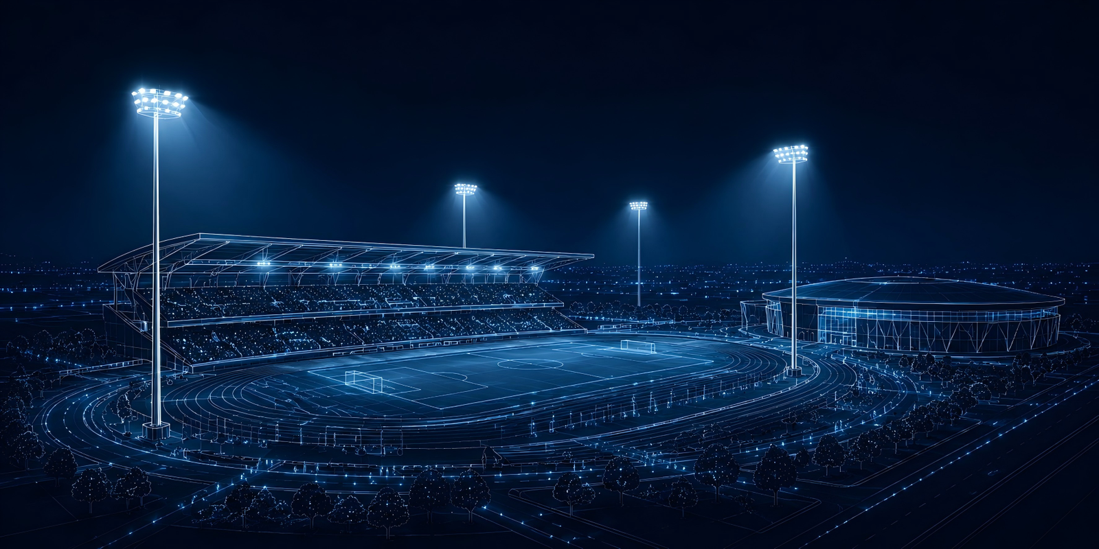 Stadium and sports arena high mast lighting