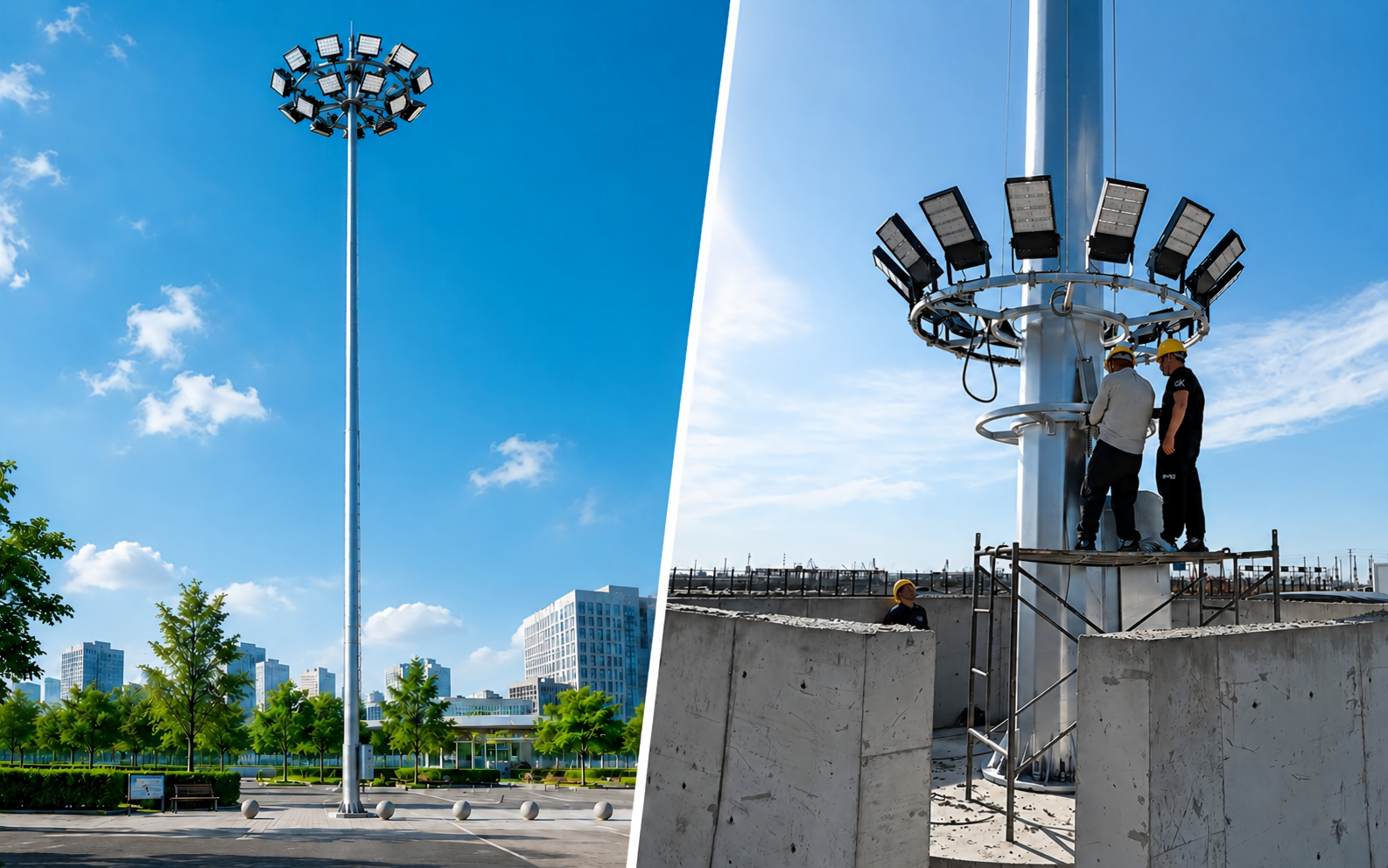 Fixed vs. Lowering High Mast Systems