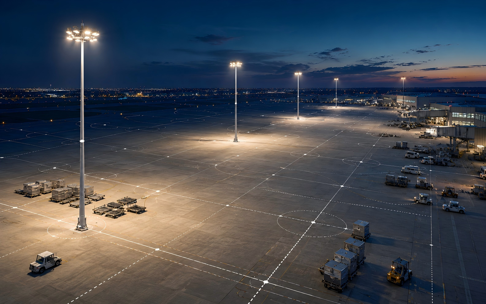 How to Plan High Mast Lighting for Large Areas