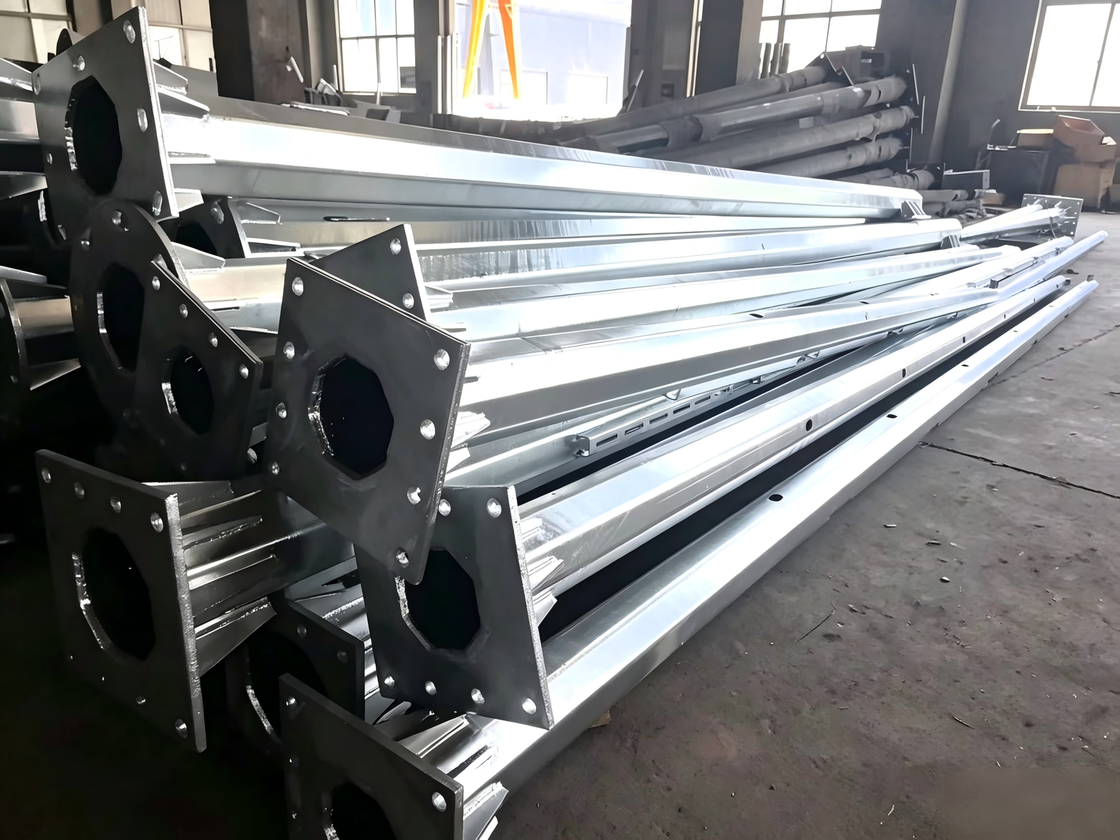 Conical Tapered Street Light Pole