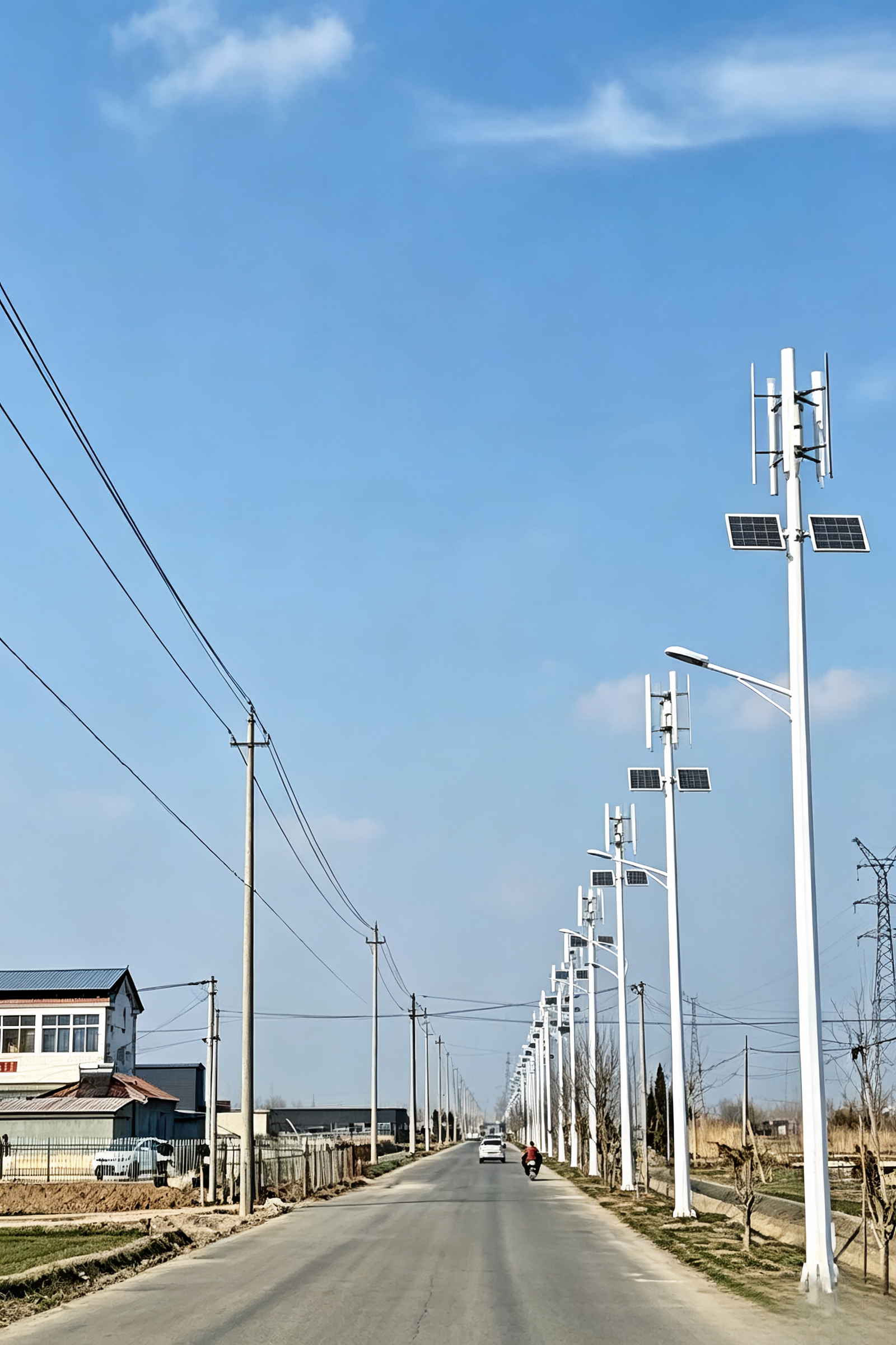 Coastal Wind-Solar Street Light
