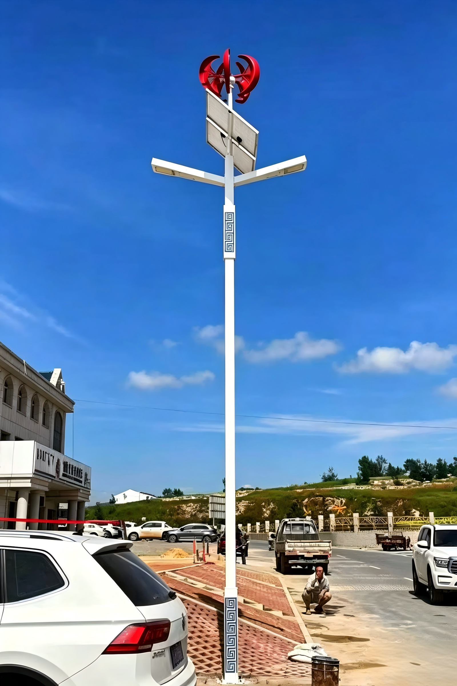 High-Mast Wind-Solar Complementary Light
