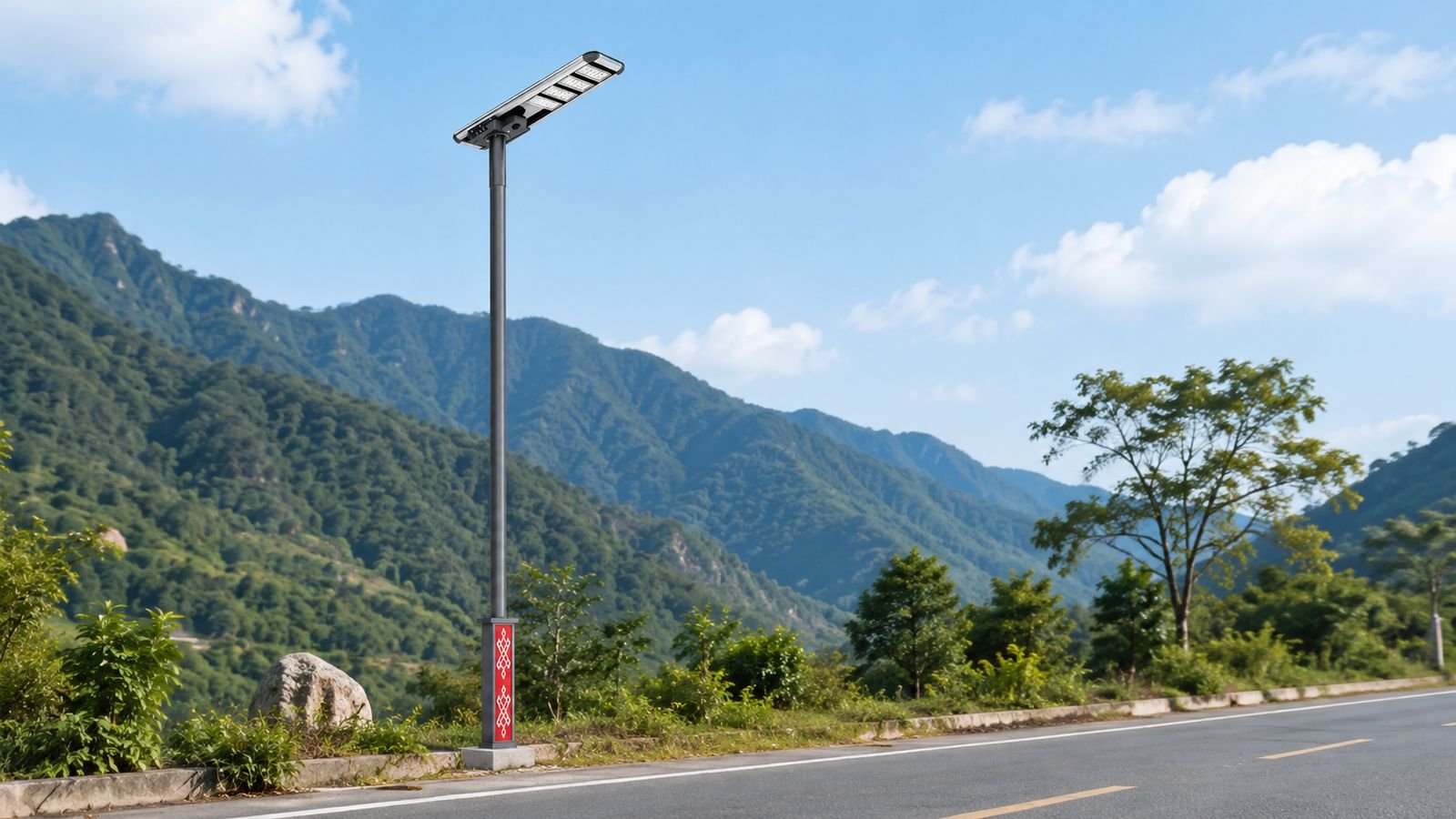 All-in-one integrated solar street light product