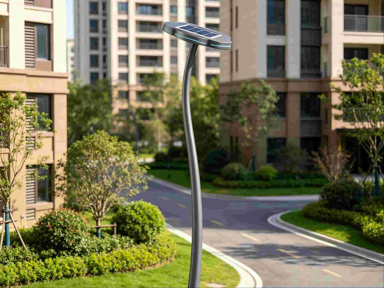 Anti-theft pole design and tamper-proof battery box