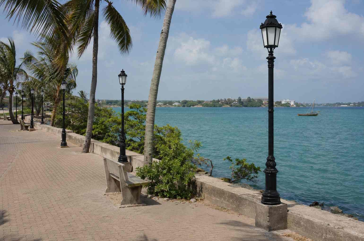 IP66 Solar Landscape Lighting Project on Mombasa Waterfront