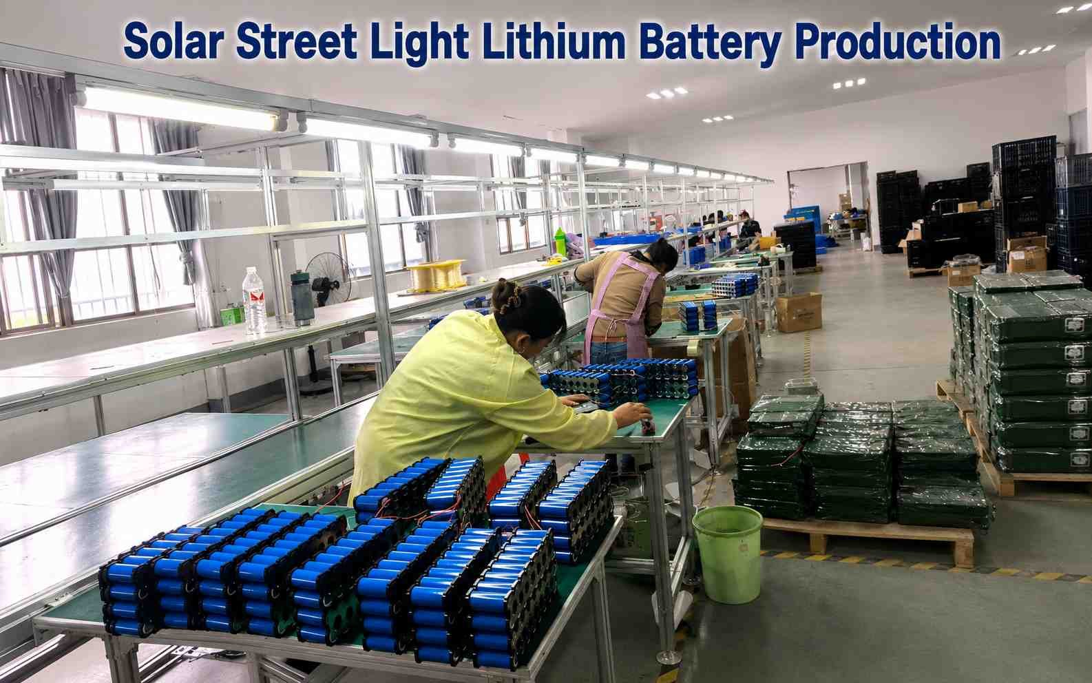 Battery pack assembly station with lithium cell sorting and BMS integration