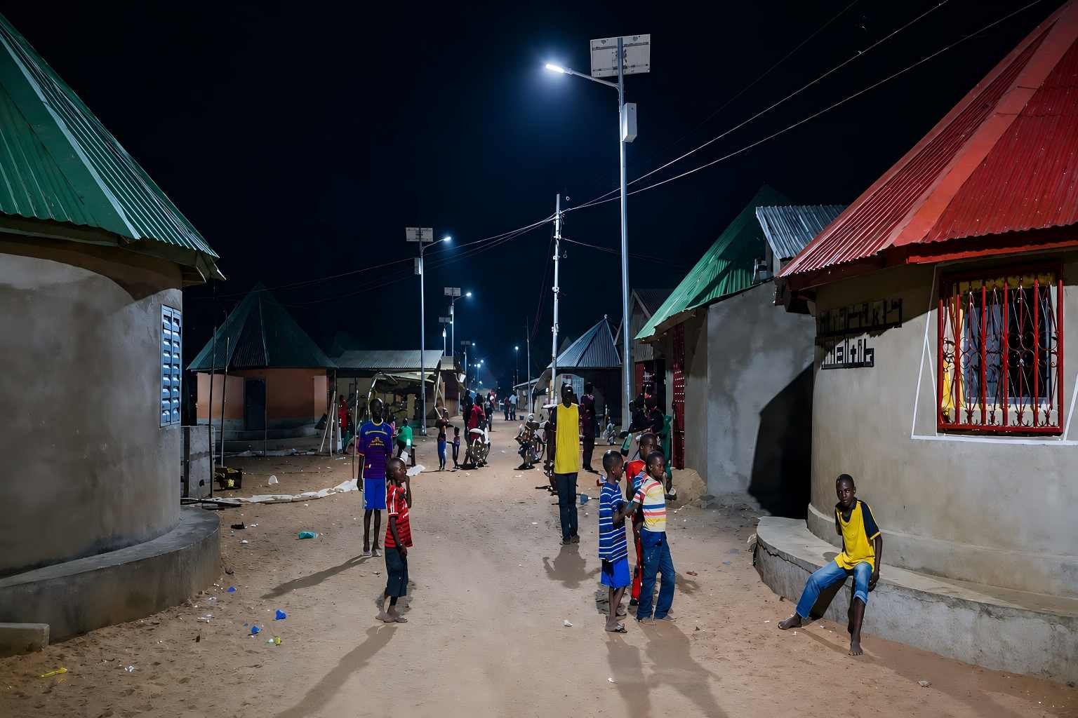 Port area security lighting project in Mombasa, Kenya