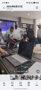 Benin Delegation Visits Jinborui outdoor lighting suppliers 1 Custom split-type solar street light with separate solar panel and LED lamp head, customized for Benin procurement project